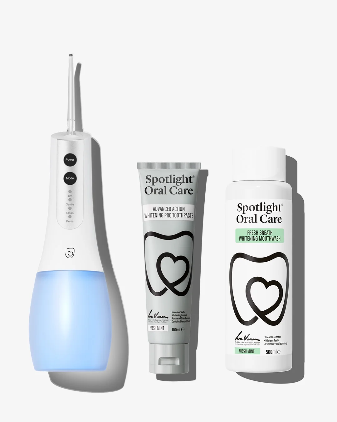 Illustrated overview of Spotlight Oral Care EU bundle categories
