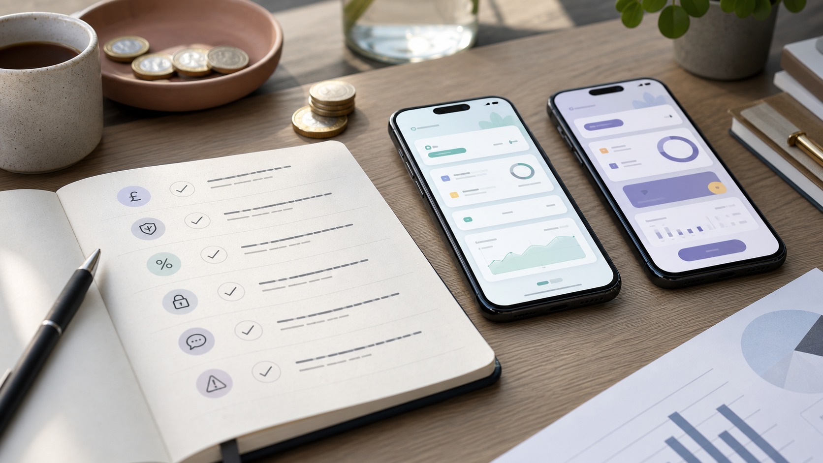 Chip vs Plum savings app comparison checklist for UK savers