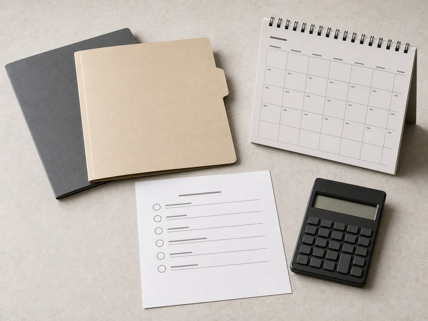 Two folders and a checklist representing an ISA transfer fee review