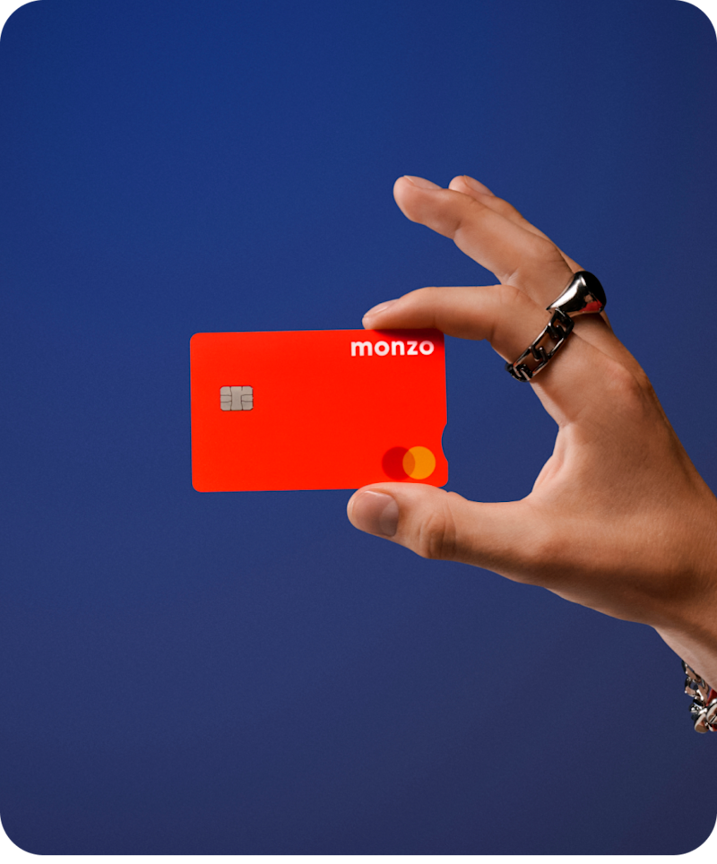 Monzo Hot Coral current account card