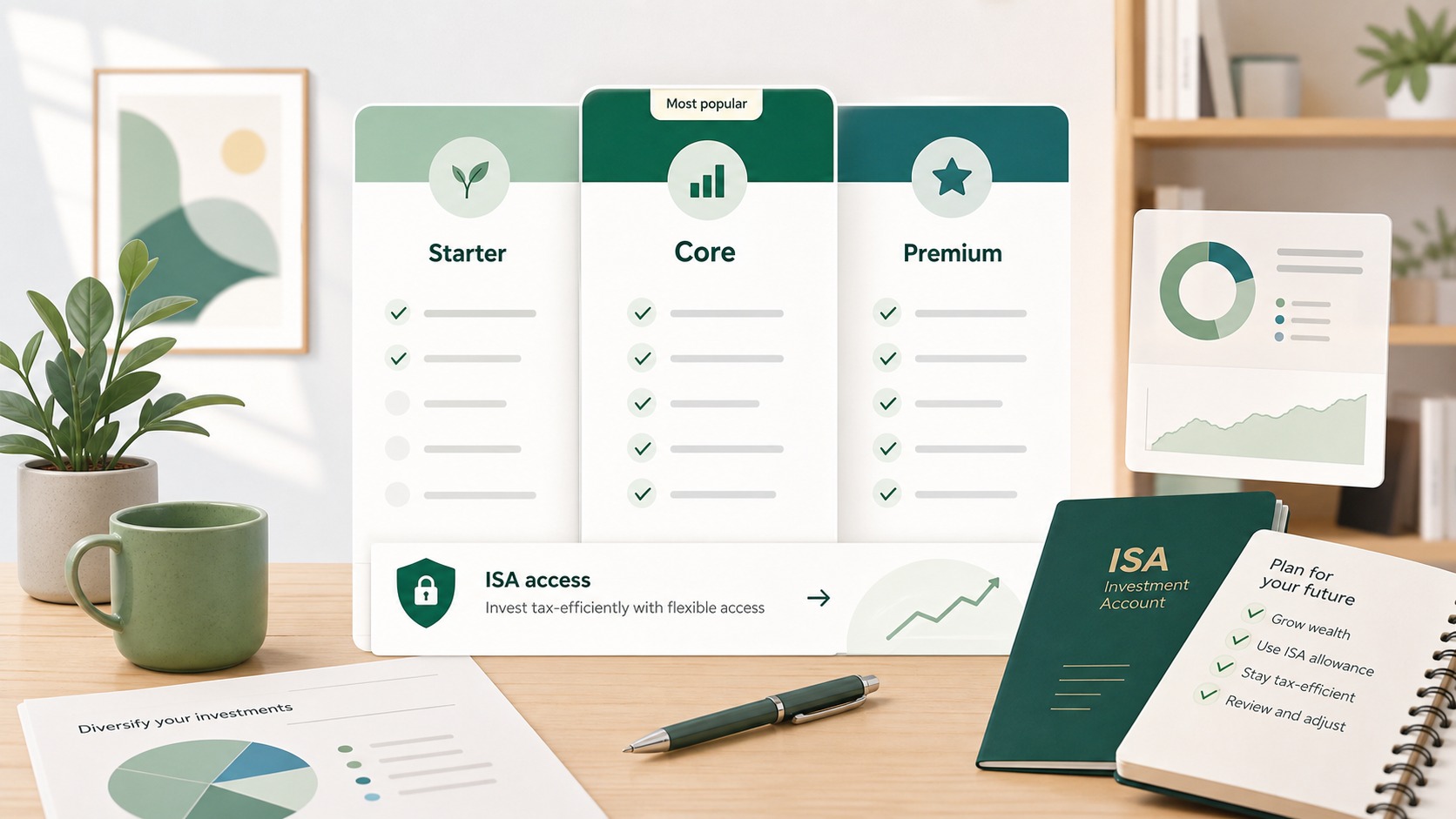 Freetrade ISA account fee and FX plan illustration